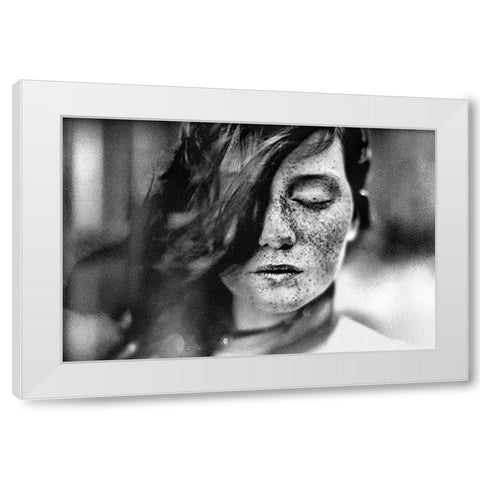 hopes unseen White Modern Wood Framed Art Print by Hur, Lars
