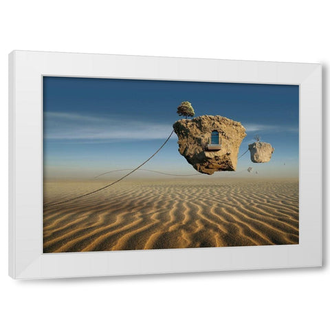 Untitled White Modern Wood Framed Art Print by Penchev, Radoslav