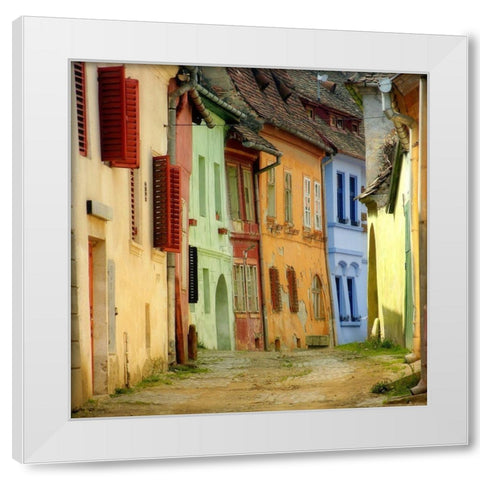 colors White Modern Wood Framed Art Print by S.C.