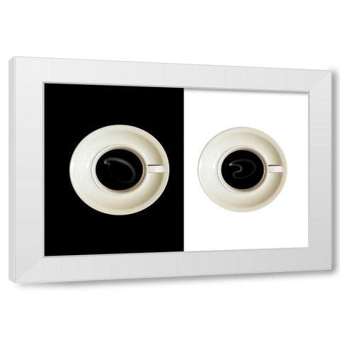 contrast White Modern Wood Framed Art Print by Eisele, Stefan