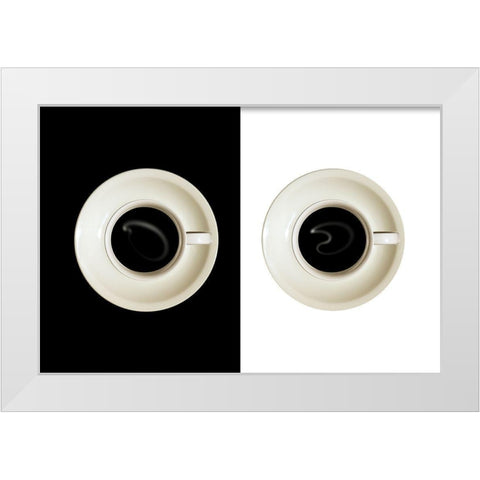 contrast White Modern Wood Framed Art Print by Eisele, Stefan