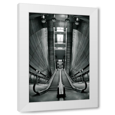 underground White Modern Wood Framed Art Print by Catovic, Semir