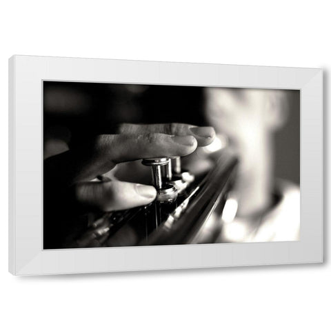 Player White Modern Wood Framed Art Print by Kling, Mark
