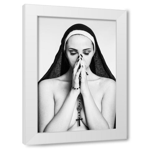 Sacred and  profane White Modern Wood Framed Art Print by Genovesi, Igor
