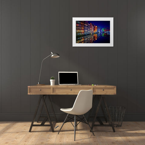 Amsterdam White Modern Wood Framed Art Print by Pablo De, Juan