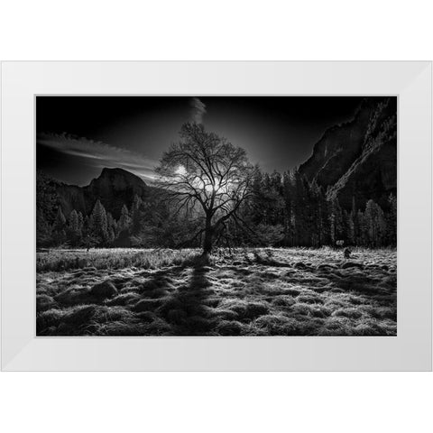 The Winter Spirit White Modern Wood Framed Art Print by Chenglu, Simon