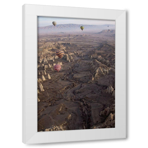 Anatolia White Modern Wood Framed Art Print by Mazalrey, Alain