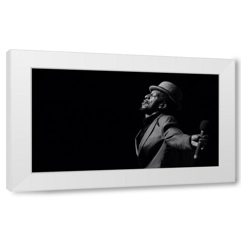 Aswad White Modern Wood Framed Art Print by Robinson, Ian