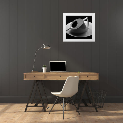 Sinking White Modern Wood Framed Art Print by Caballero, David