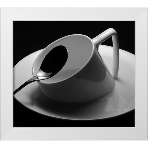 Sinking White Modern Wood Framed Art Print by Caballero, David