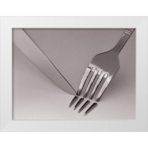 Anxiety White Modern Wood Framed Art Print by Caballero, David