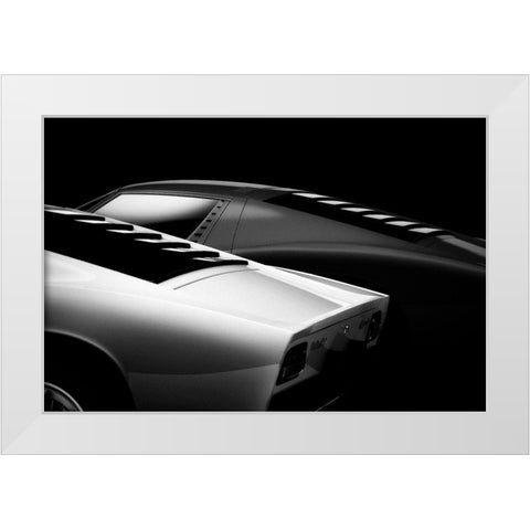 2 Miura White Modern Wood Framed Art Print by Droste, Holger