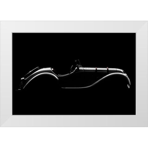 Silhouette White Modern Wood Framed Art Print by Perez, Alvaro