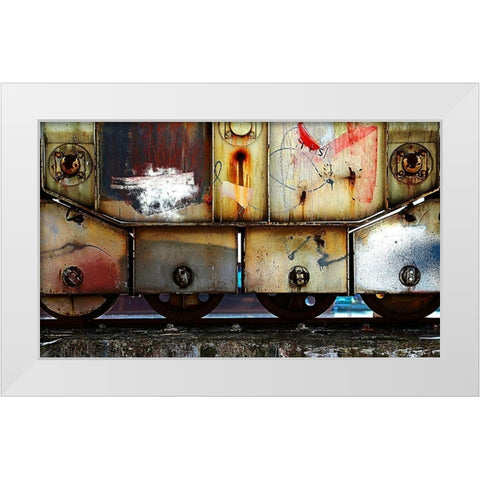 Untitled White Modern Wood Framed Art Print by Niemiec, Anna