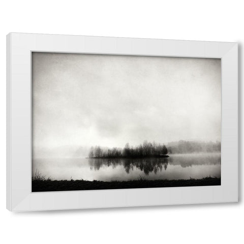 isle of silence White Modern Wood Framed Art Print by Bogner, Franz