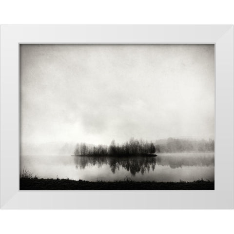 isle of silence White Modern Wood Framed Art Print by Bogner, Franz