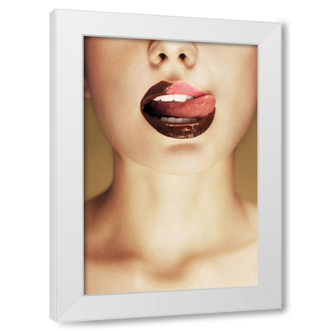 Chocolate White Modern Wood Framed Art Print by Katiev, Vladimir