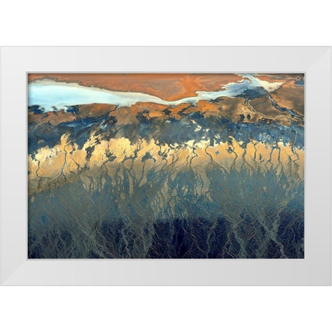 California Aerial White Modern Wood Framed Art Print by Ghirardini, Tanja