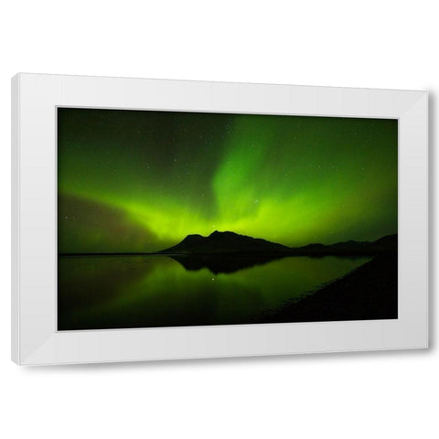 Vikivaki White Modern Wood Framed Art Print by Ingibergsson, Bragi