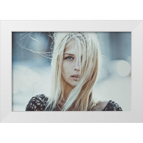 Cold Infinity White Modern Wood Framed Art Print by Lepeshev, Pavel