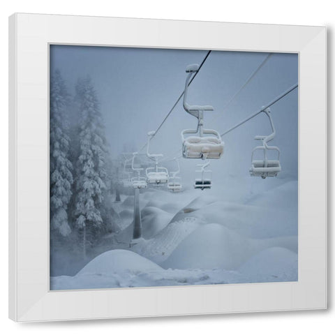 Snow White Modern Wood Framed Art Print by Fusser, Ernst