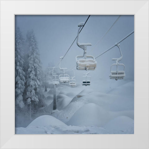 Snow White Modern Wood Framed Art Print by Fusser, Ernst