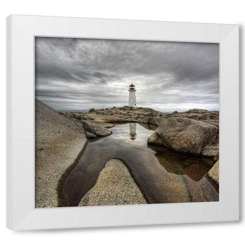 Peggys Light White Modern Wood Framed Art Print by Thomson, Robert