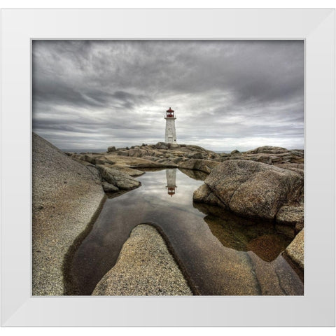 Peggys Light White Modern Wood Framed Art Print by Thomson, Robert