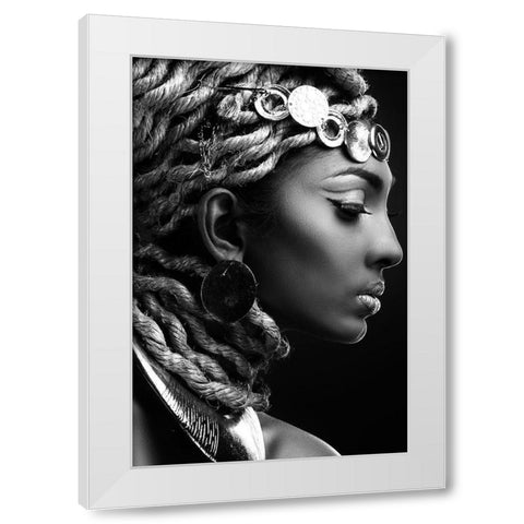 EGYPT II White Modern Wood Framed Art Print by Hendrik, Fren