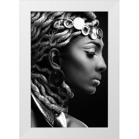 EGYPT II White Modern Wood Framed Art Print by Hendrik, Fren