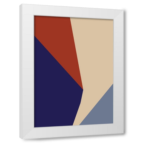 Color Blocks 03 White Modern Wood Framed Art Print by Artographie Studio