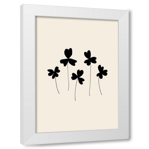 Black Sorrel White Modern Wood Framed Art Print by Artographie Studio