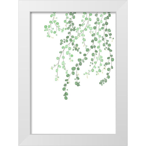 Birch Tree White Modern Wood Framed Art Print by Artographie Studio
