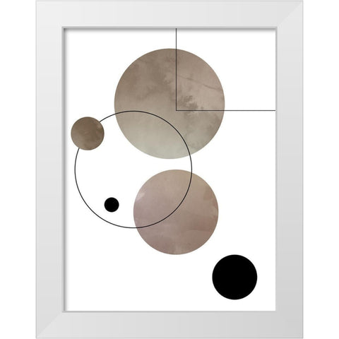 Abstract Series 01 White Modern Wood Framed Art Print by Artographie Studio