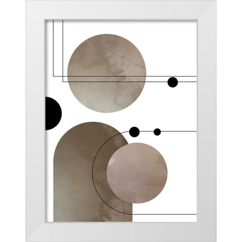 Abstract Series 02 White Modern Wood Framed Art Print by Artographie Studio