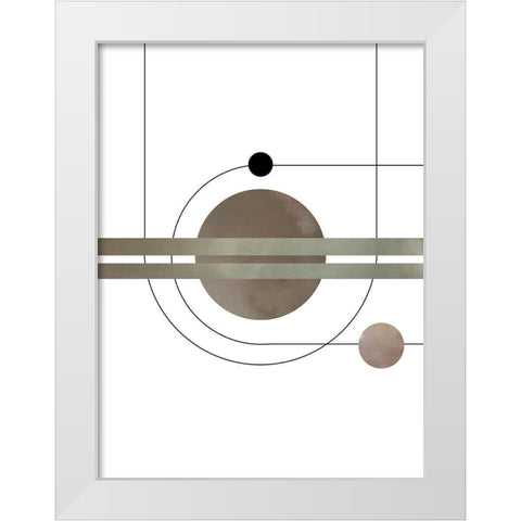 Abstract Series 03 White Modern Wood Framed Art Print by Artographie Studio