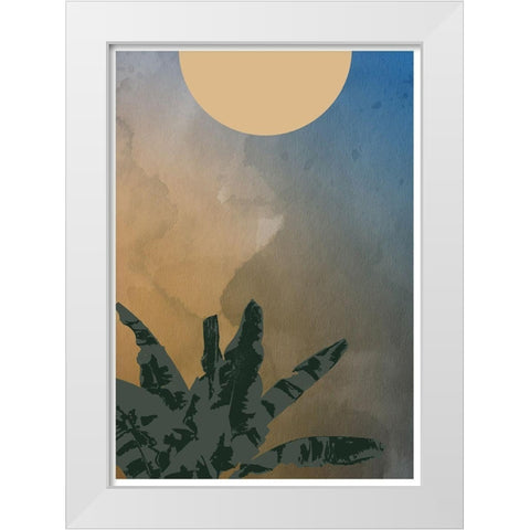 Forest Fire White Modern Wood Framed Art Print by Artographie Studio