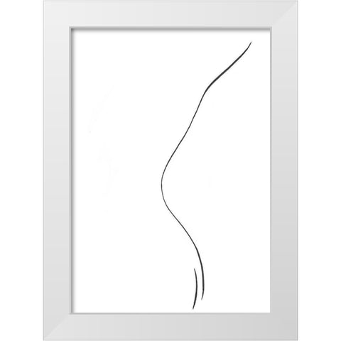 Back White Modern Wood Framed Art Print by Artographie Studio