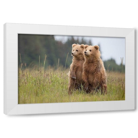 Standing Tall White Modern Wood Framed Art Print by Doyle, Renee