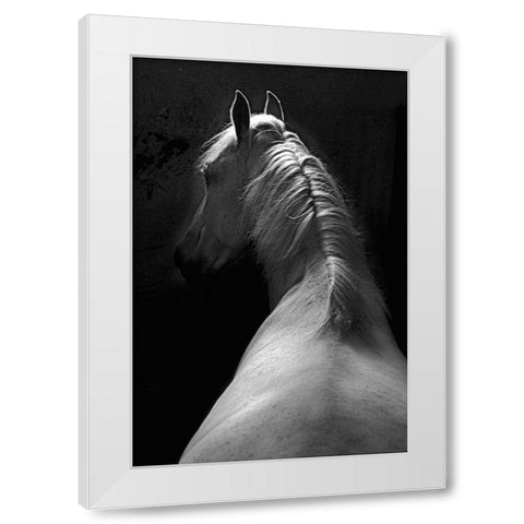 Impression White Modern Wood Framed Art Print by Malovrh, Milan