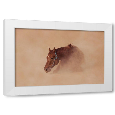 Joyous White Modern Wood Framed Art Print by Sabharwal, Vishal