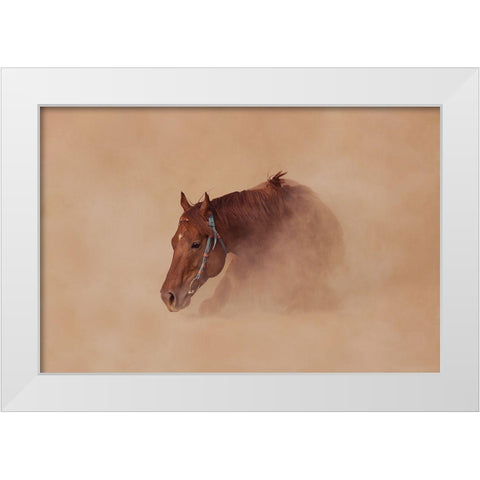 Joyous White Modern Wood Framed Art Print by Sabharwal, Vishal