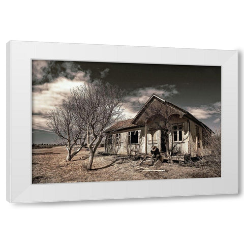 Tumbledown White Modern Wood Framed Art Print by Ingibergsson, Torsteinn H