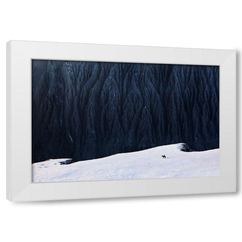 Deep In Canyon White Modern Wood Framed Art Print by Yang, BJ