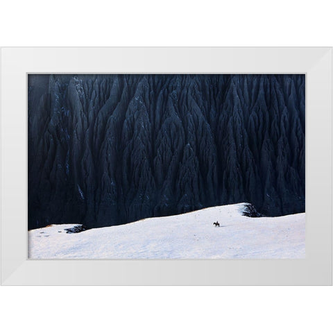 Deep In Canyon White Modern Wood Framed Art Print by Yang, BJ