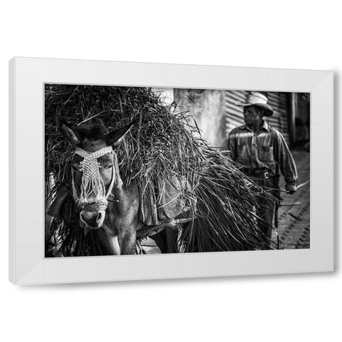 Together from Work White Modern Wood Framed Art Print by Stranak, Pavol