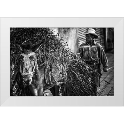 Together from Work White Modern Wood Framed Art Print by Stranak, Pavol