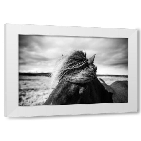 Iceland White Modern Wood Framed Art Print by Liesbeth