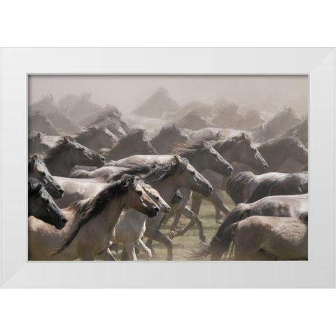 Escaped White Modern Wood Framed Art Print by Uhlig, Dieter