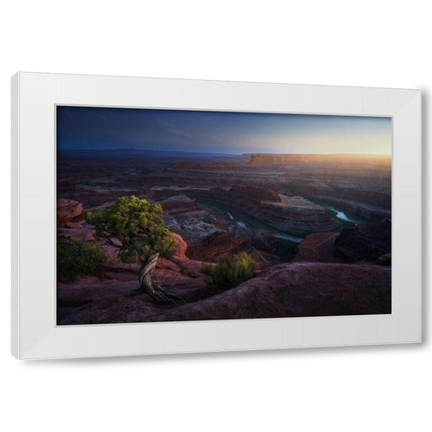Deadhorse land White Modern Wood Framed Art Print by Pablo, Juan de